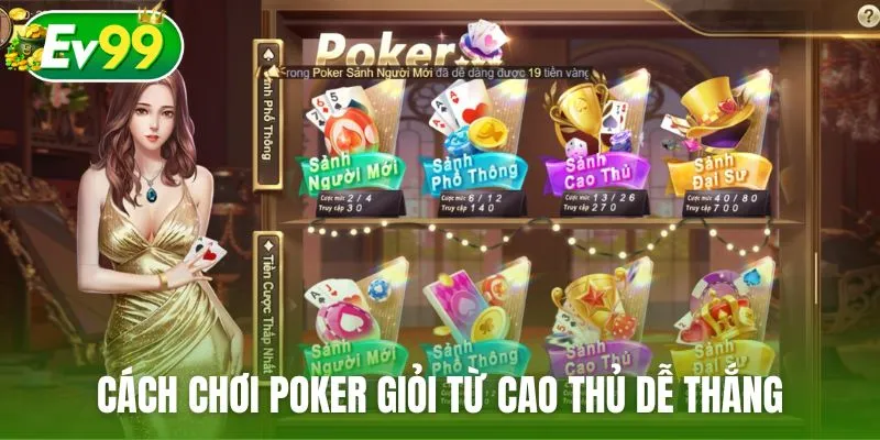 Cách chơi Poker giỏi từ cao thủ sẽ giúp bạn dễ thắng